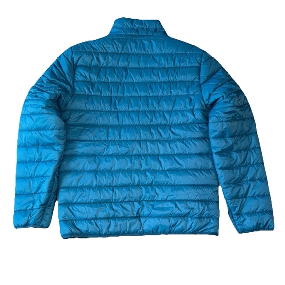 New Goodfellow Blue Lightweight Puffer Jacket Full Zip Front Collar Men's Small - Picture 2 of 4